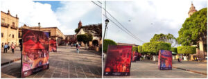 Figura 5. Los Imaginarios sobre la vocación estudiantil e independentista de Morelia, y sobre la Comida Tradicional michoacana. Imágenes de F. J. Fuentes Farías.