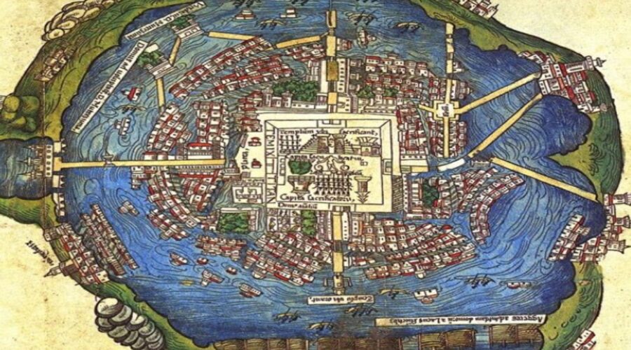 Figura 1. Mapa de Nuremberg, realizado en 1524 (tomado de https:// mxcity.mx).