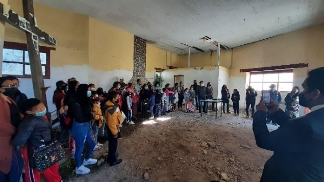 Figura 8: Primer acercamiento a la comunidad de Camelia. Elaboración propia, 2022.